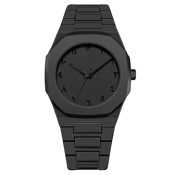Arabic Aura Black Watch, Black Dial with Arabic Numerals