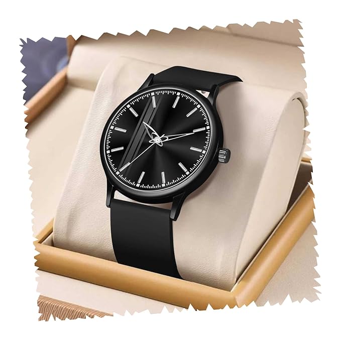 Acnos Silicone Strap Analog Wrist Watch for Men